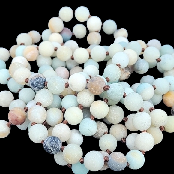 Bundle lot of 5 hard stone long necklaces Can Layer gemstone crystal Jewelry - Picture 6 of 12